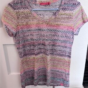 PrAna Multicolor Short Sleeve Top